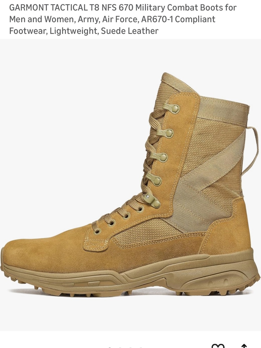Mens boots GARMONT Military Combat Boots size 13 NWT